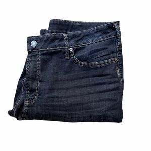 Silver Jeans Women's Dark Blue Straight Leg Jeans